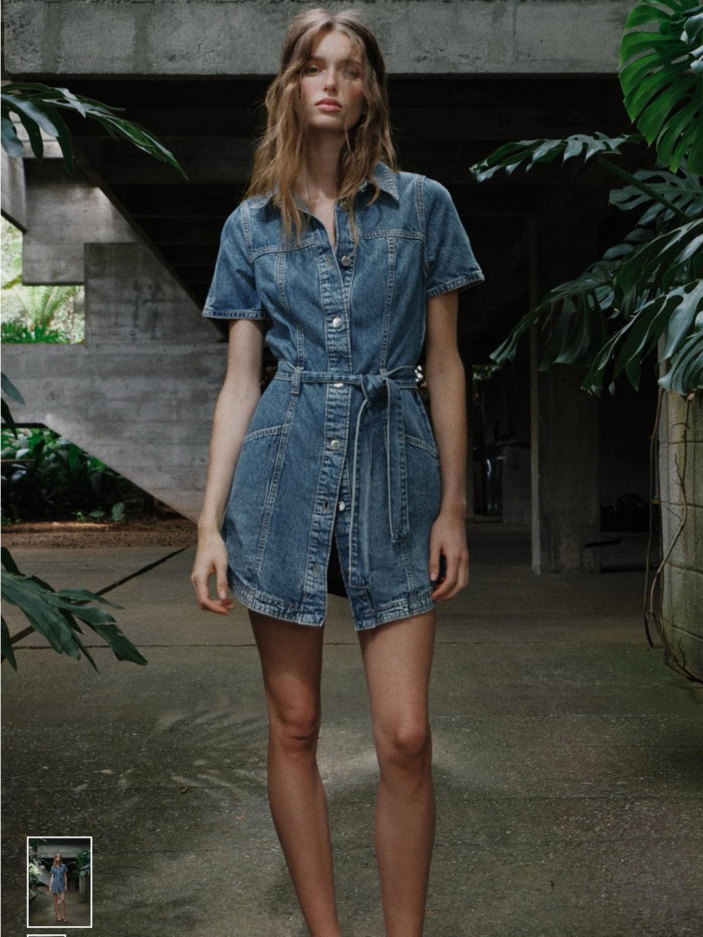 Zara Denim short Dress